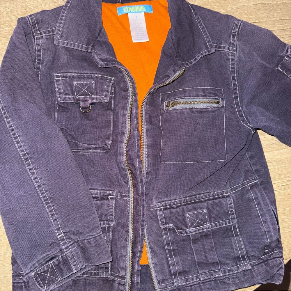 Gymboree Jean Jacket with Orange Interior